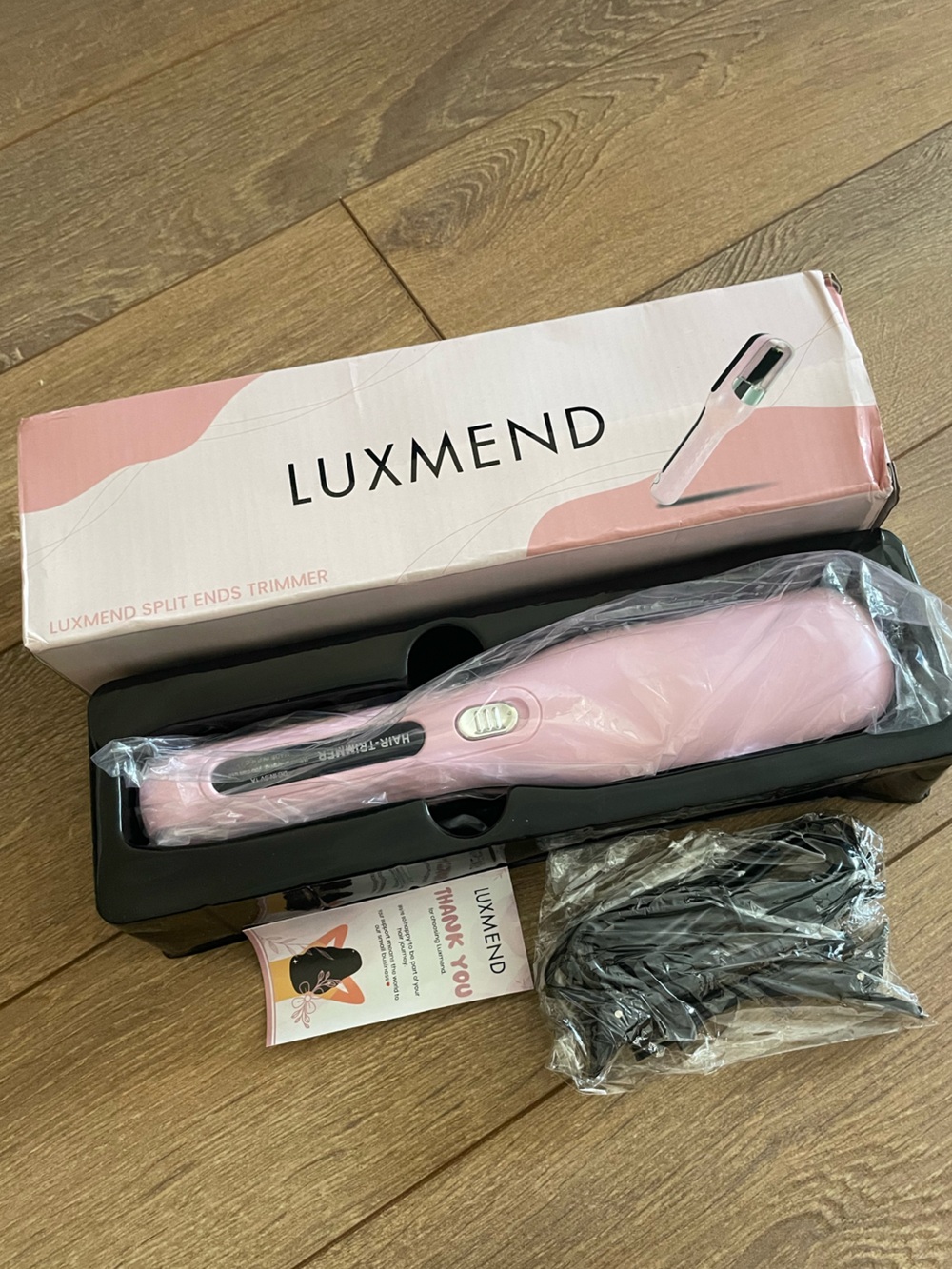 NEW Luxmend Pink Split Ends Hair Trimmer